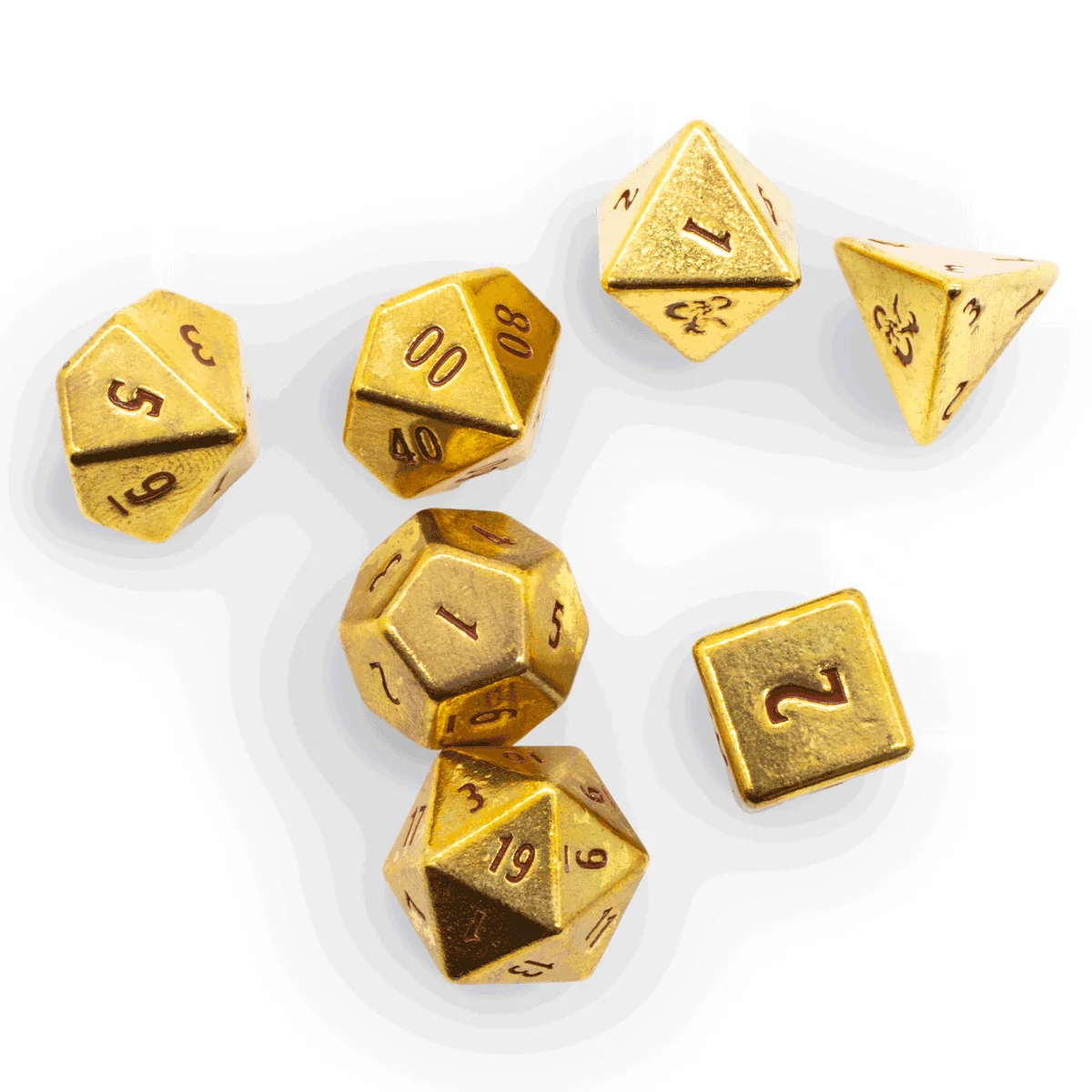 50th Anniversary Heavy Metal 7 RPG Dice Set for Dungeons & Dragons - Image 2