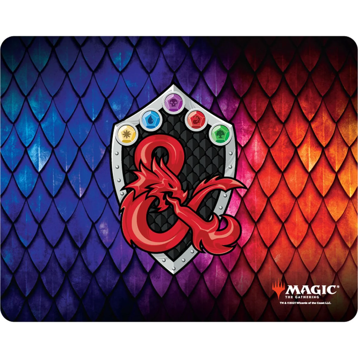 Adventures in the Forgotten Realms Blue Red Scales Mousepad for Dungeons & Dragons