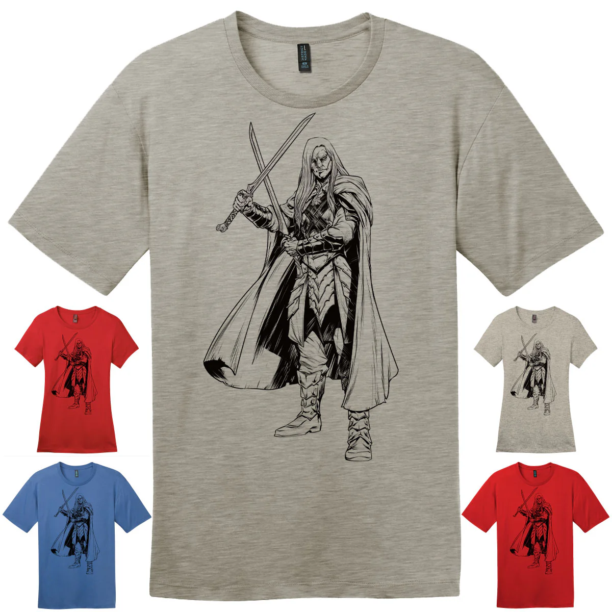 Adventures in the Forgotten Realms Drizzt Do'Urden T-shirt for Dungeons & Dragons