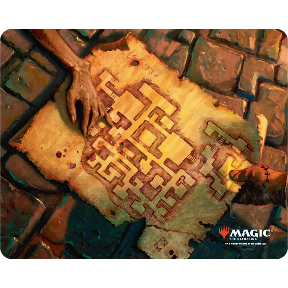 Adventures in the Forgotten Realms Dungeon Map Mousepad for Dungeons & Dragons
