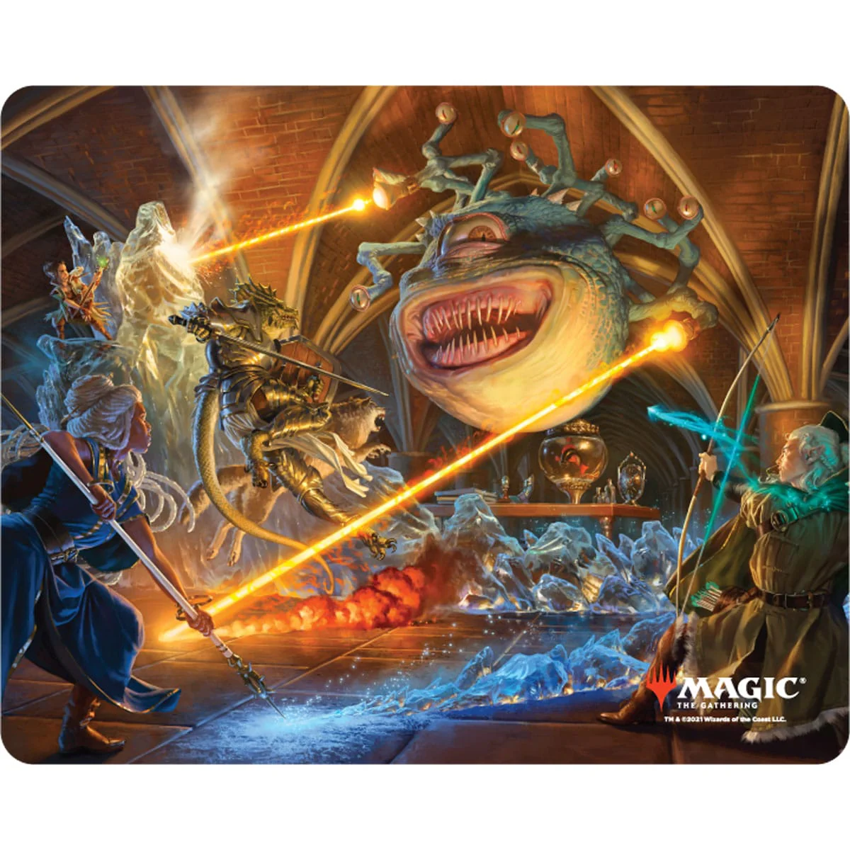 Adventures in the Forgotten Realms Laser Beholder Mousepad for Dungeons & Dragons