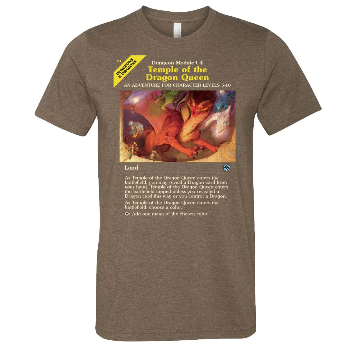 Adventures in the Forgotten Realms Temple of the Dragon Queen T-shirt for Dungeons and Dragons