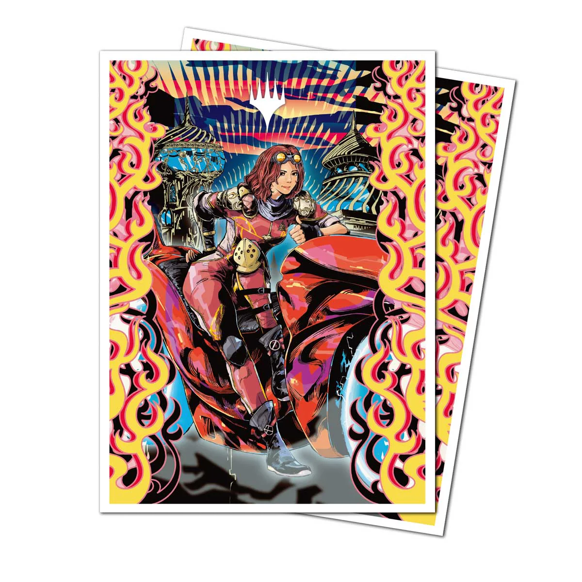 Aetherdrift Chandra, Spark Hunter 105ct APEX Deck Protector Sleeves for Magic: The Gathering