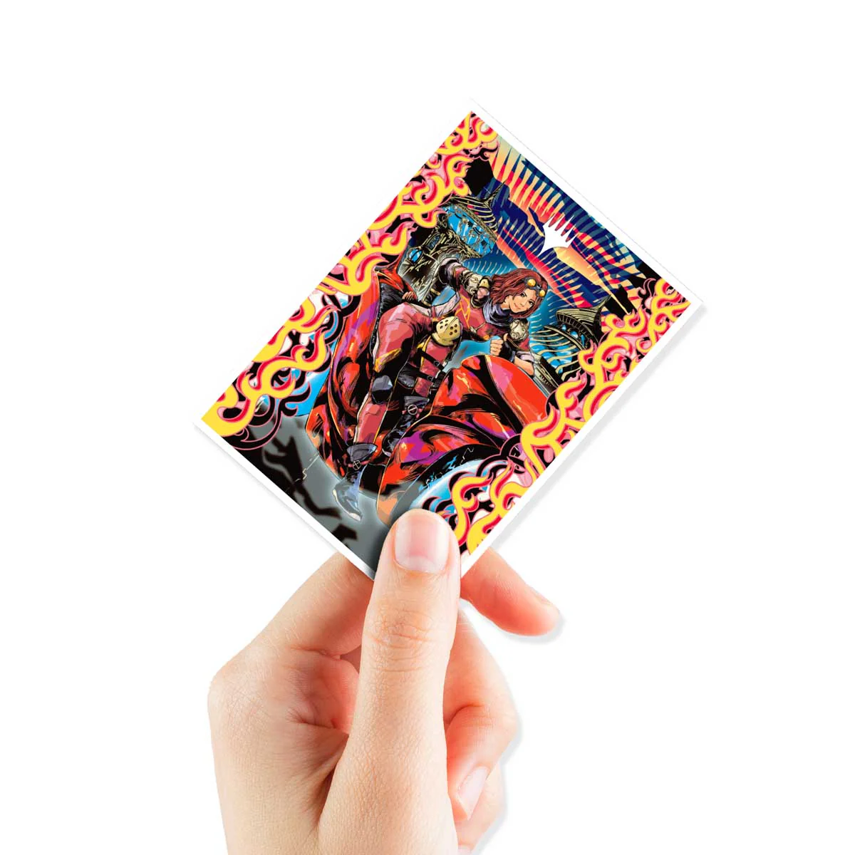 Aetherdrift Chandra, Spark Hunter 105ct APEX Deck Protector Sleeves for Magic: The Gathering - Image 2