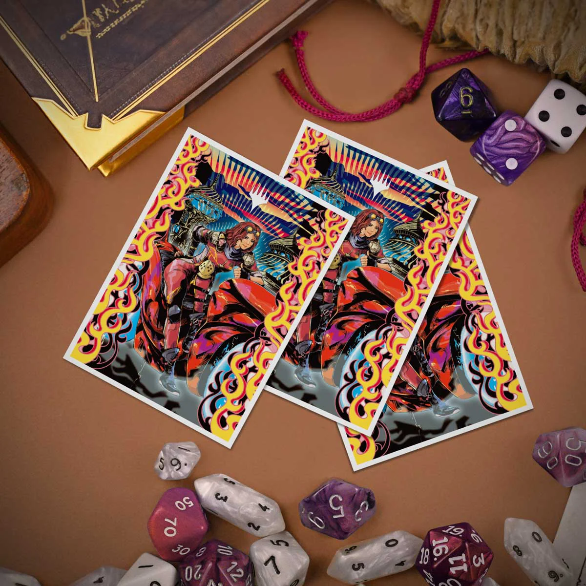 Aetherdrift Chandra, Spark Hunter 105ct APEX Deck Protector Sleeves for Magic: The Gathering - Image 3