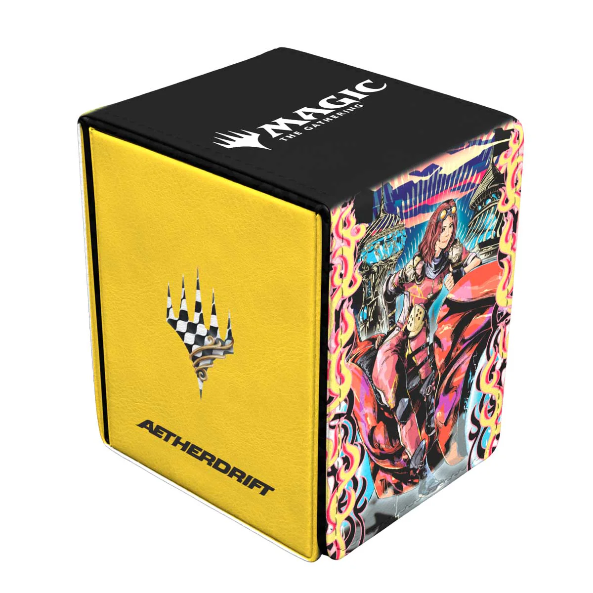 Aetherdrift Chandra, Spark Hunter Alcove Flip Deck Box for Magic: The Gathering