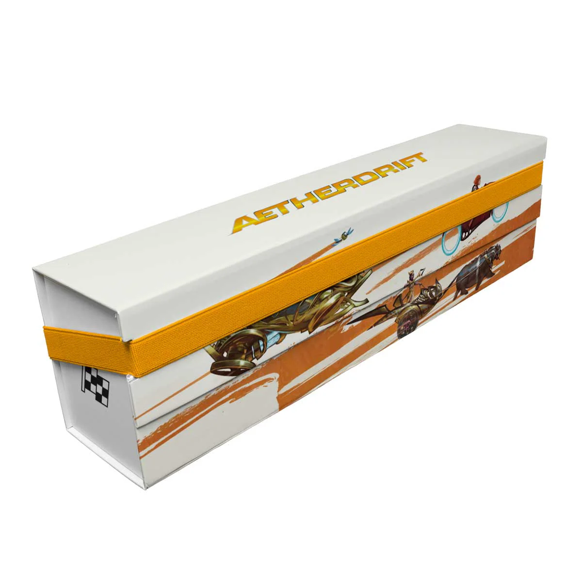 Aetherdrift Finish Line Bundle Key Art 500+ Flat Pack Storage Box for Magic: The Gathering