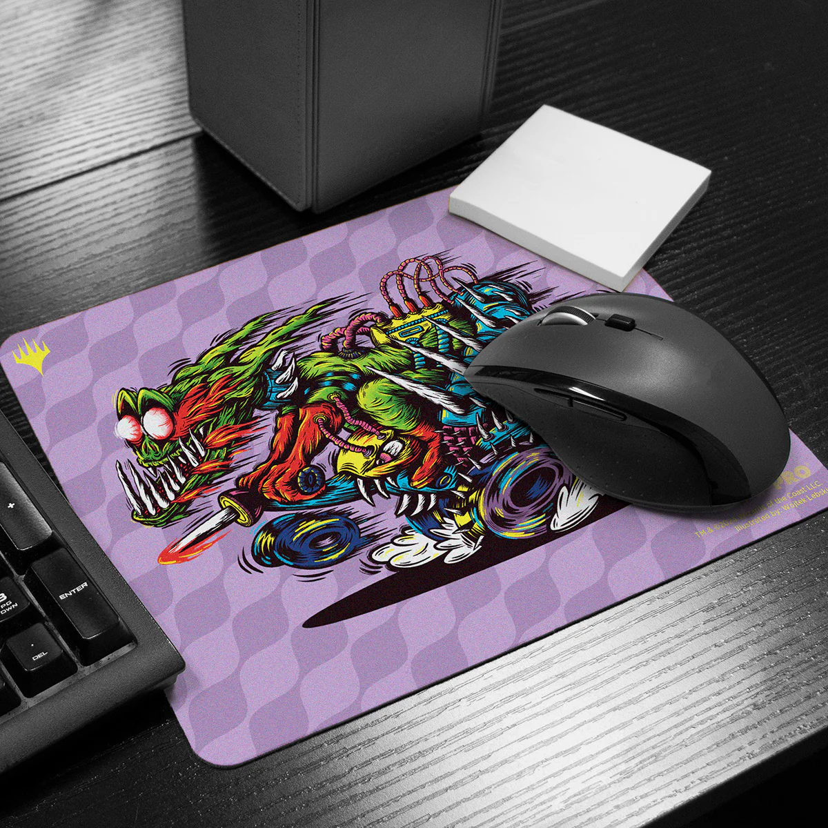 Aetherdrift Printed Mousepad - Racer Creature Bloodghast for Magic: The Gathering