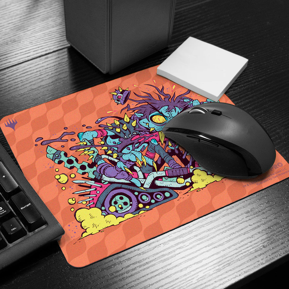 Aetherdrift Printed Mousepad - Racer Creature Gas Guzzler for Magic: The Gathering