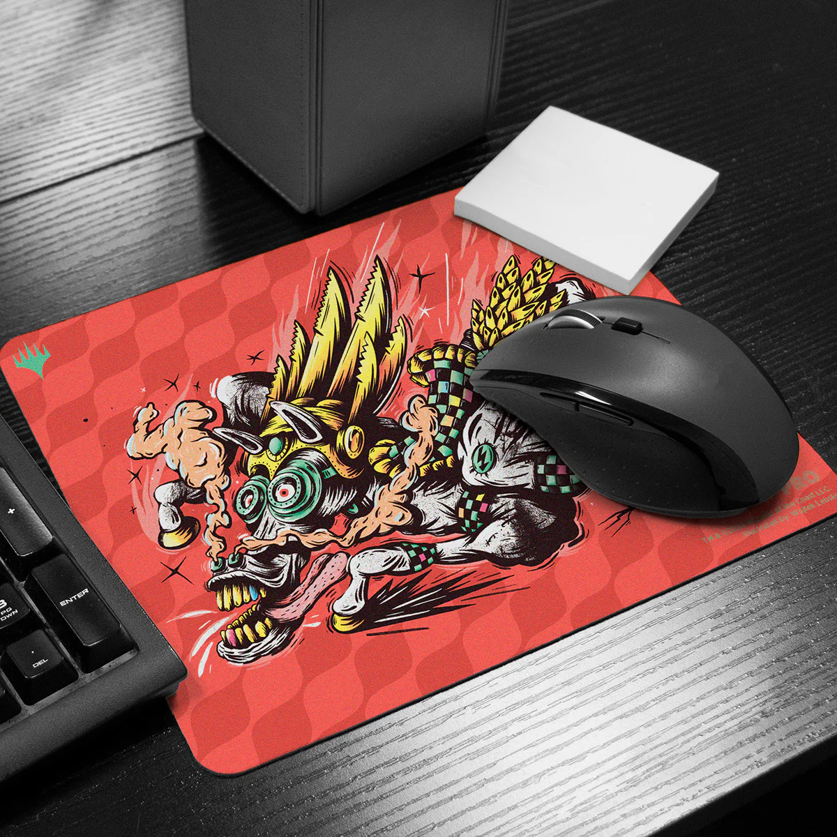 Aetherdrift Printed Mousepad - Racer Creature Guardian Sunmare for Magic: The Gathering