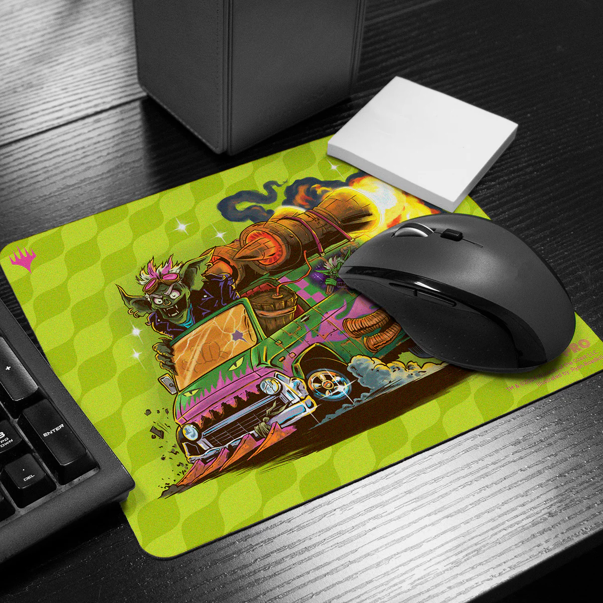 Aetherdrift Printed Mousepad - Racer Creature Howlsquad Heavy for Magic: The Gathering