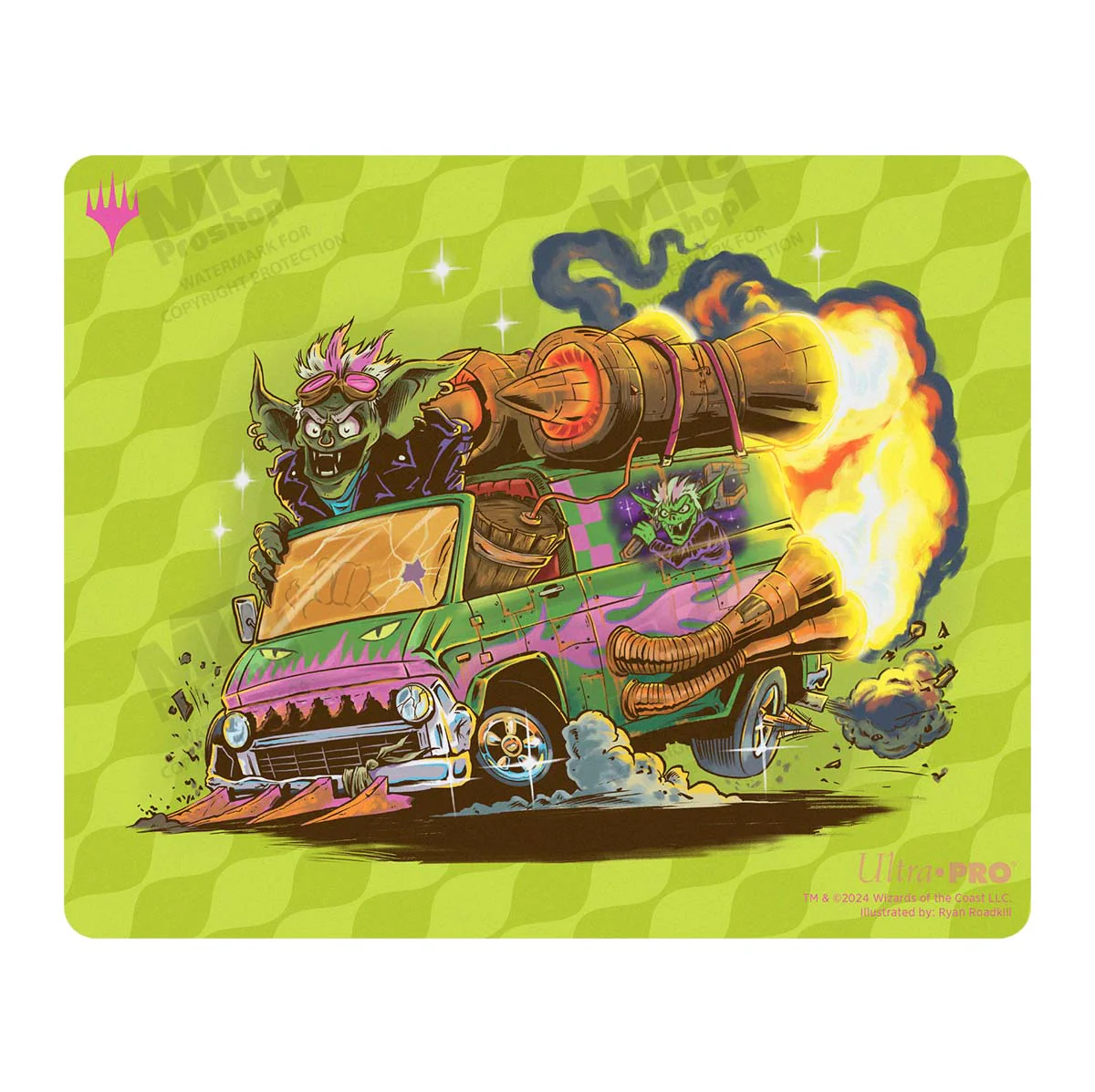 Aetherdrift Printed Mousepad - Racer Creature Howlsquad Heavy for Magic: The Gathering - Image 2