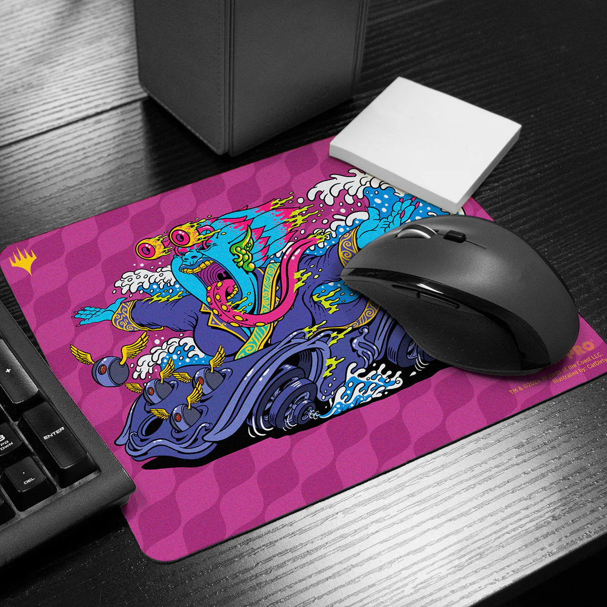 Aetherdrift Printed Mousepad - Racer Creature Mindspring Merfolk for Magic: The Gathering