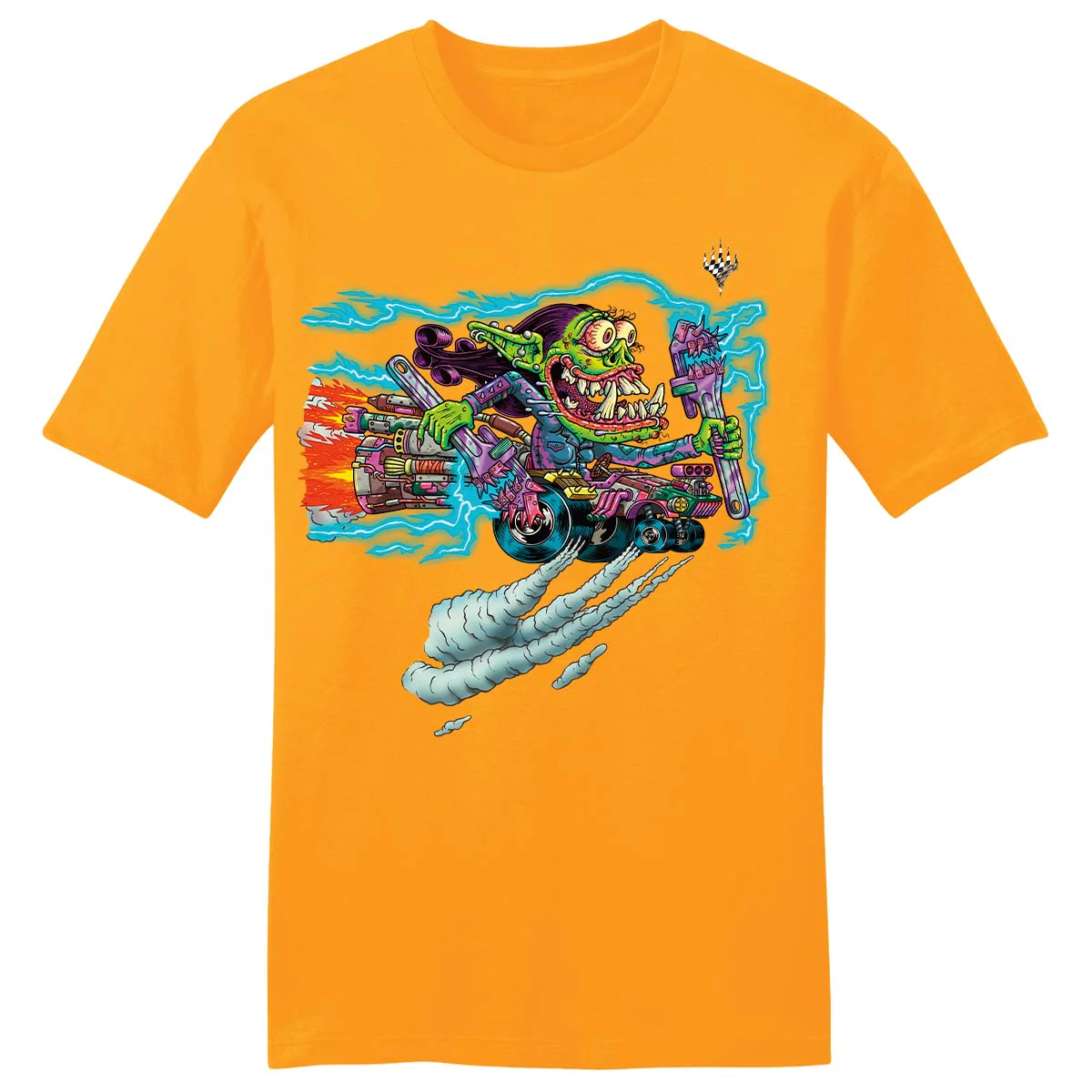 Aetherdrift Racer Creature Burnout Bashtronaut Printed Graphic Tee for Magic: The Gathering - Image 2