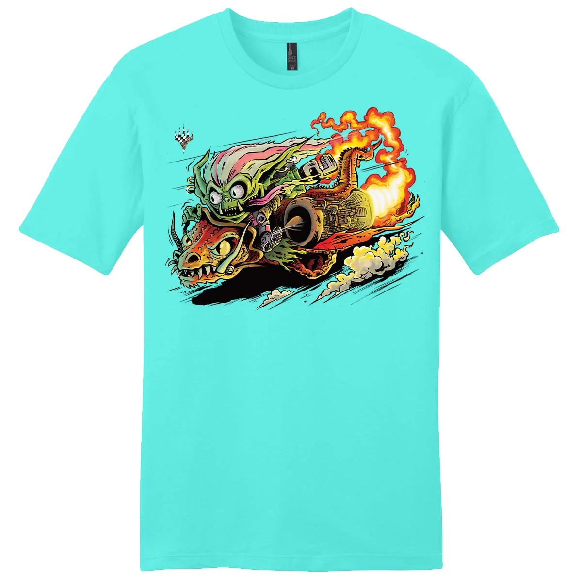 Aetherdrift Racer Creature Draconautics Engineer  Printed Graphic Tee for Magic: The Gathering - Image 2