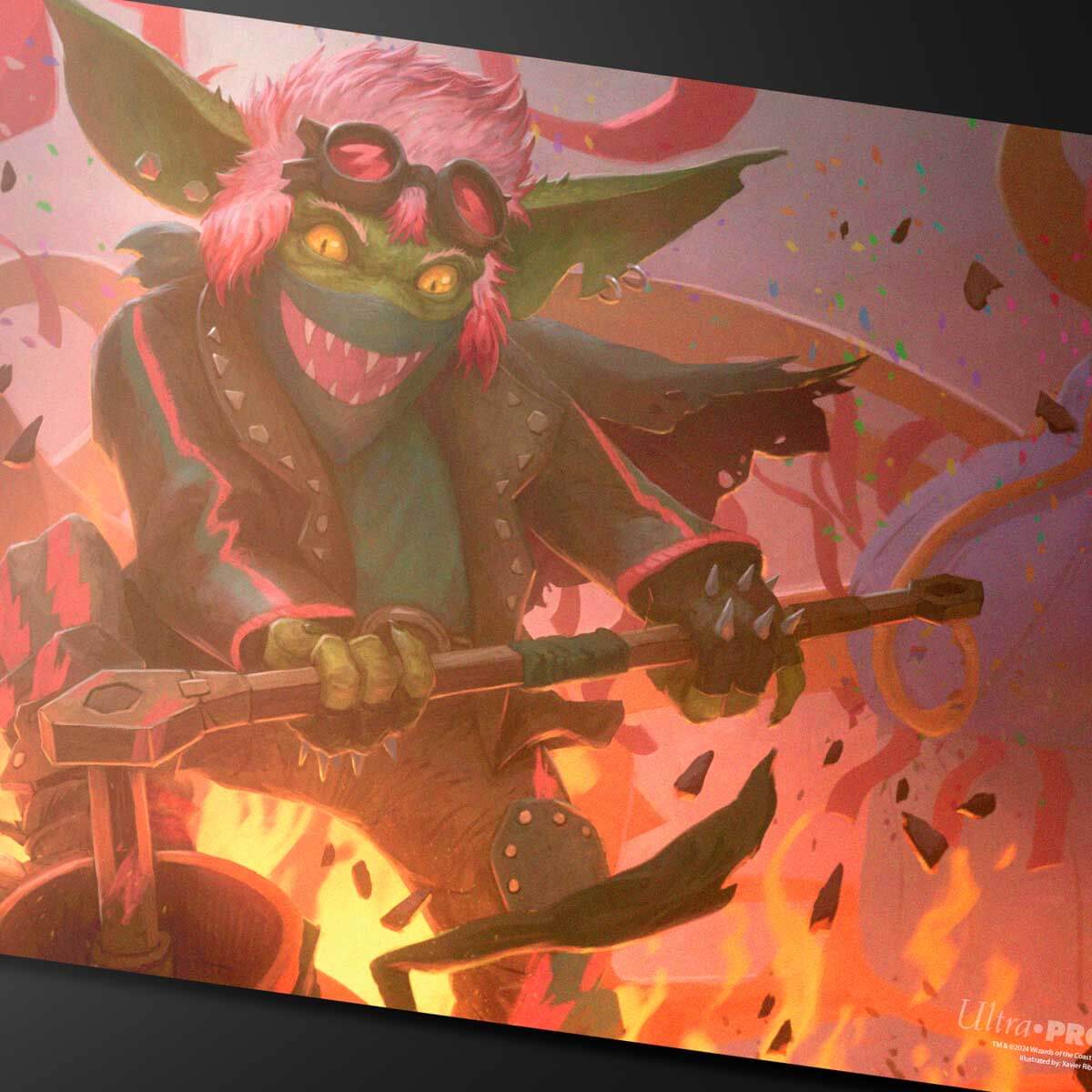 Aetherdrift Redshift, Rocketeer Chief Playmat for Magic: The Gathering