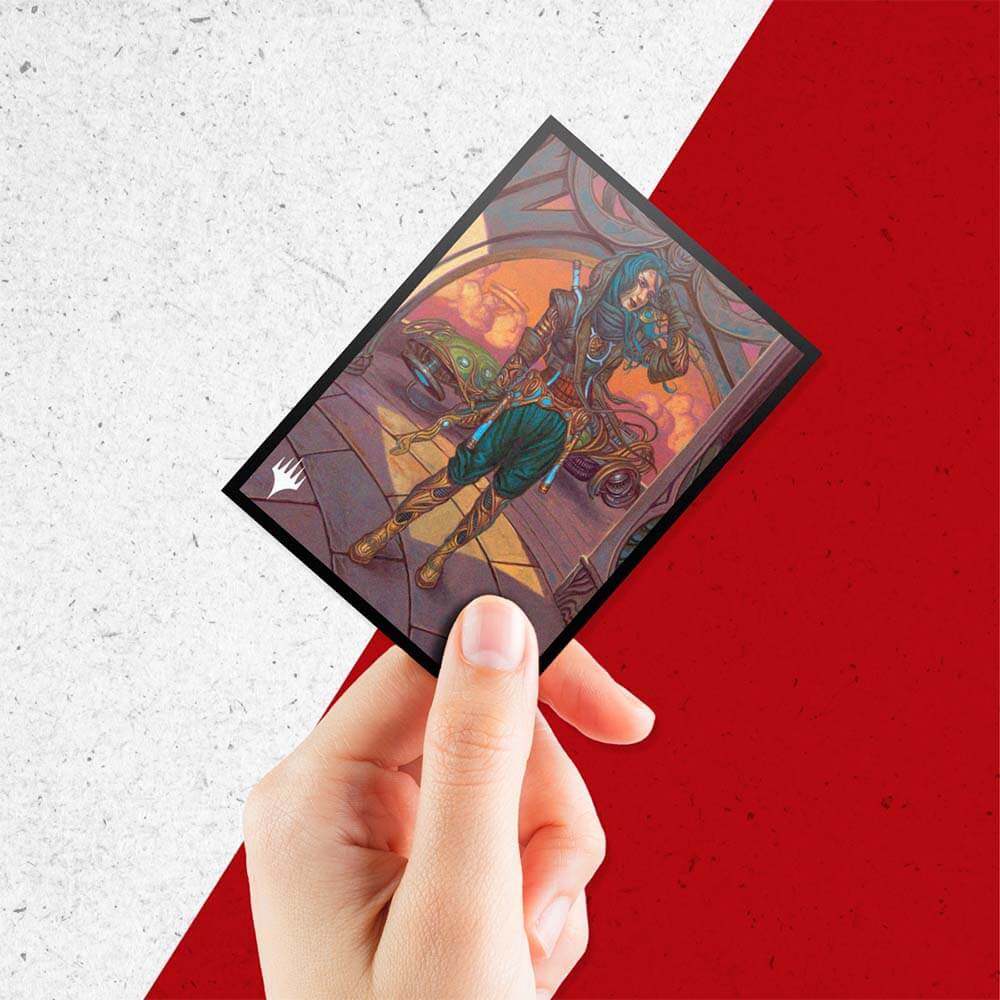 Aetherdrift Sita Varma, Masked Racer 100ct Deck Protector Sleeves for Magic: The Gathering - Image 4