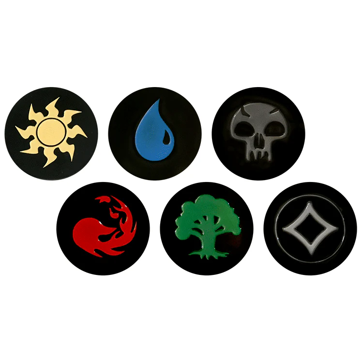 Basic Mana Pins for Magic: The Gathering