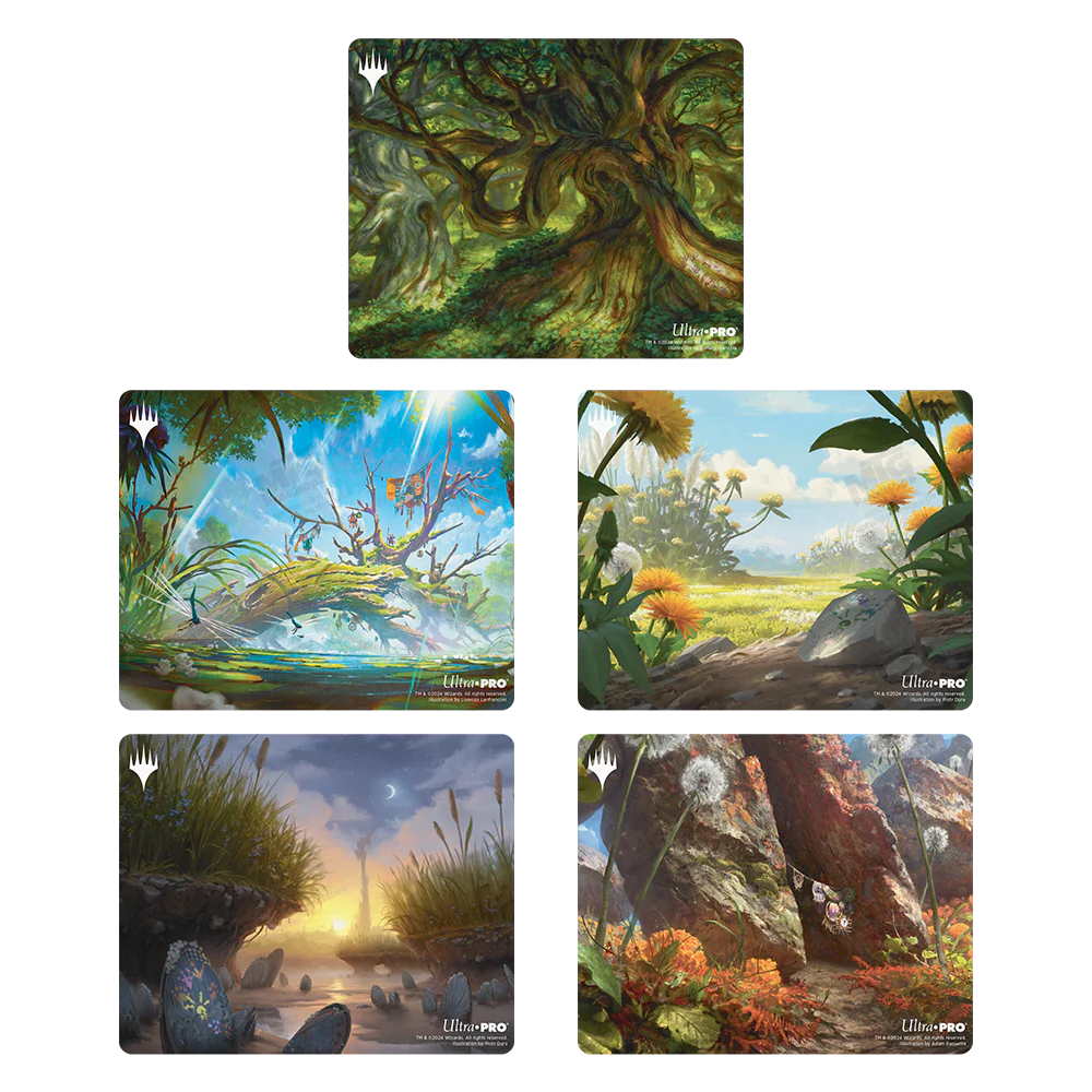 Bloomburrow Basic Lands Mouse Pad for Magic: The Gathering