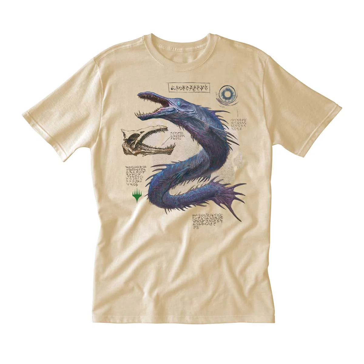 Bloomburrow Elemental Spirit: Eluge Printed Graphic T-Shirt in Cream for Magic: The Gathering