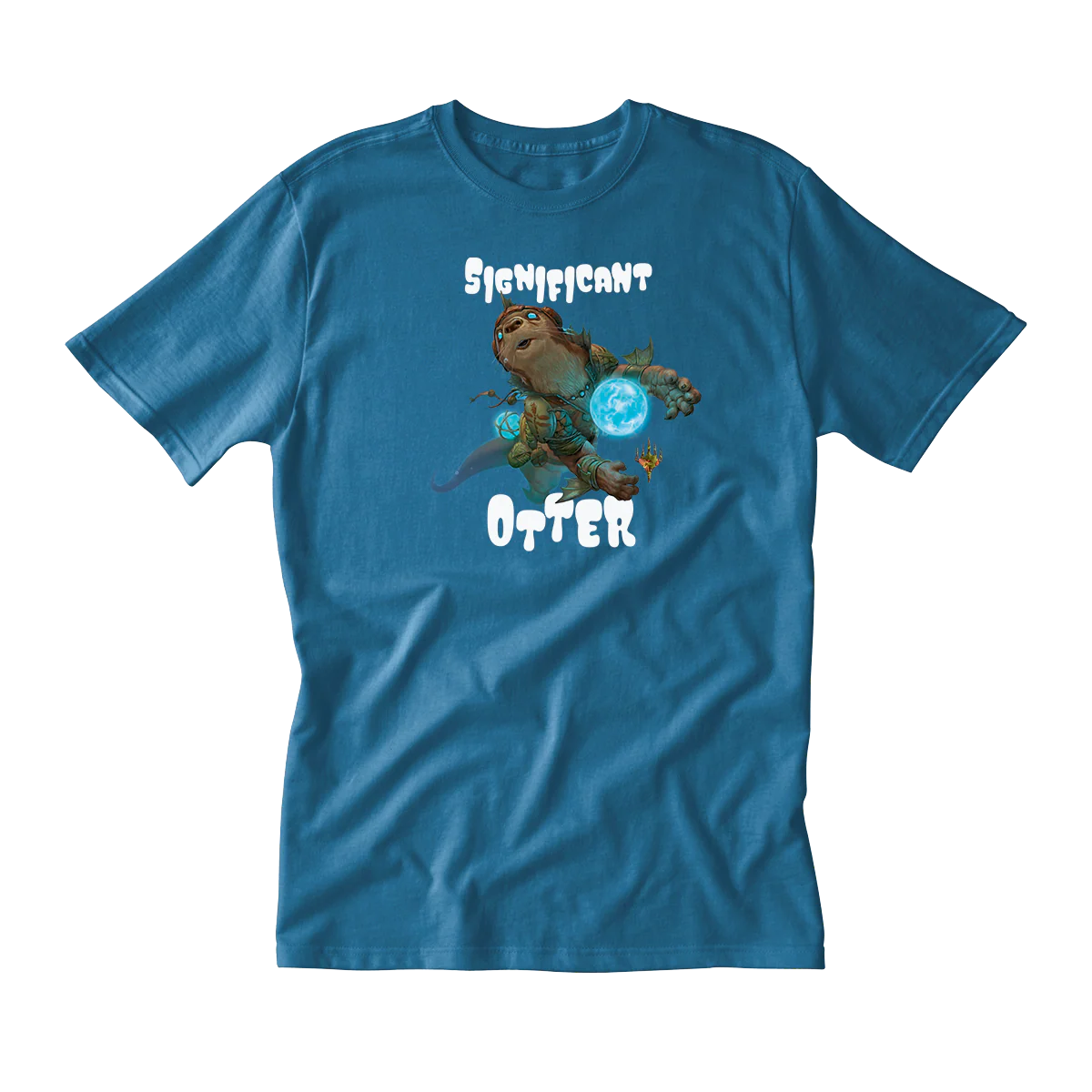 Bloomburrow Significant Otter Printed Graphic T-Shirt in Turquoise for Magic: The Gathering