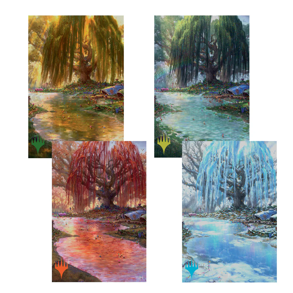 Bloomburrow The Tree City (Four Seasons) Poster for Magic: The Gathering