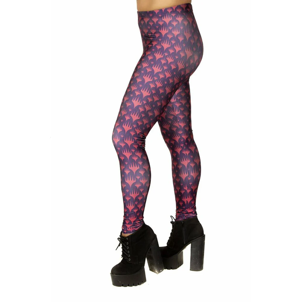 Blue & Red Planeswalker Logo Leggings for Magic: The Gathering - Image 3