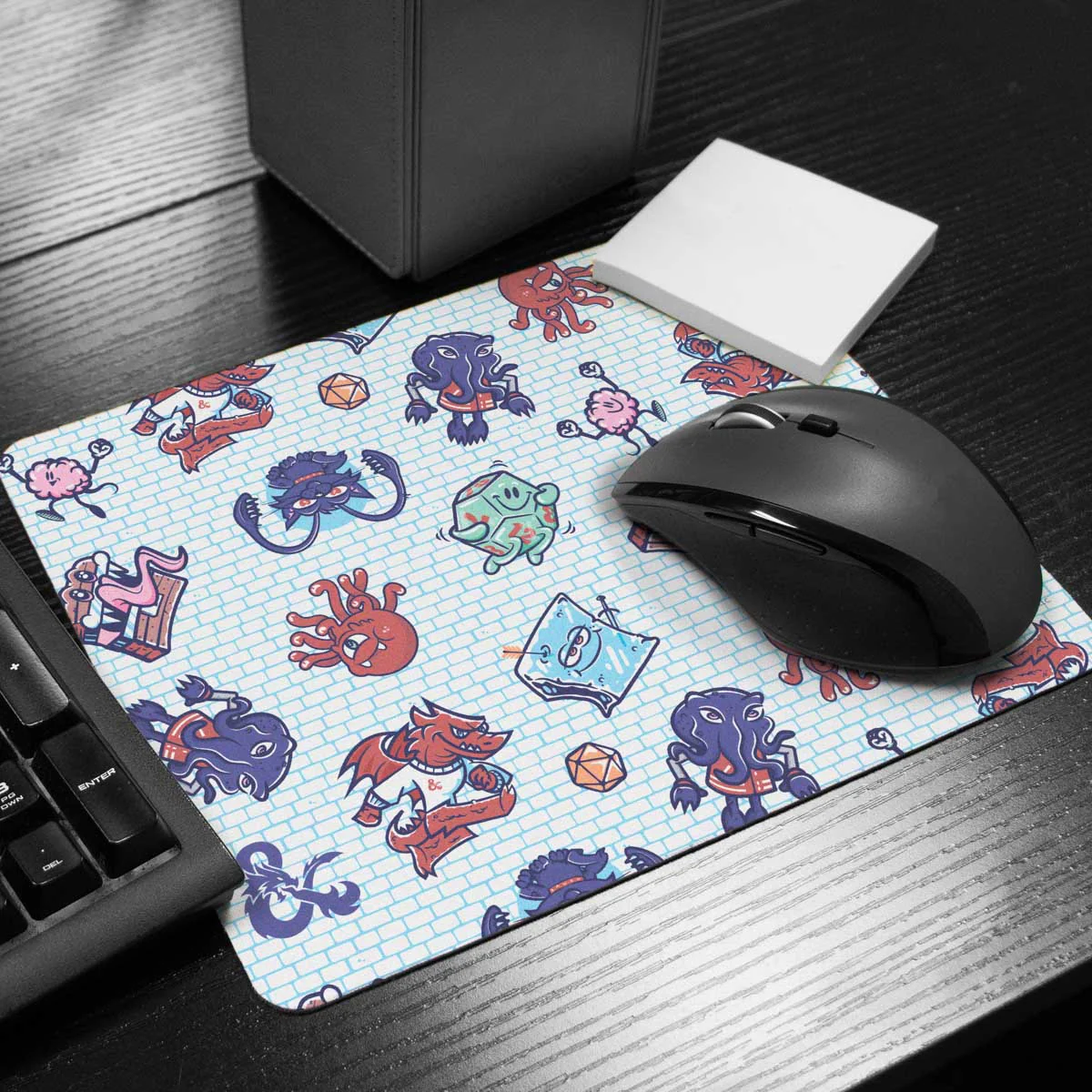 “Charming Creatures” Pattern Mousepad for Dungeons & Dragons 2024