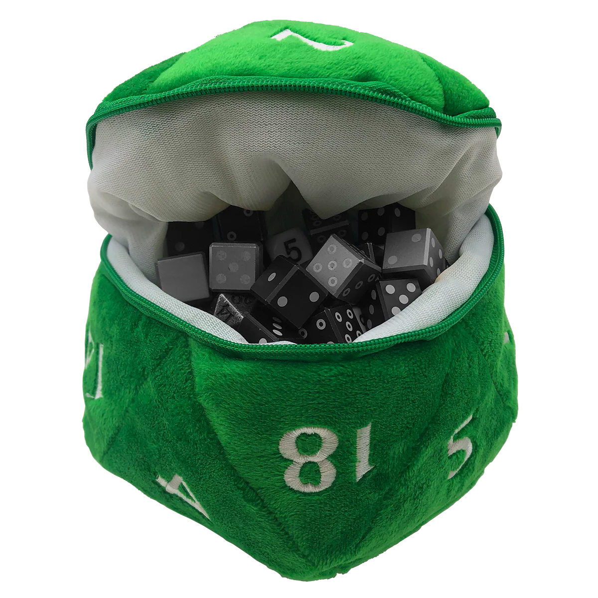 D20 Plush Dice Bag