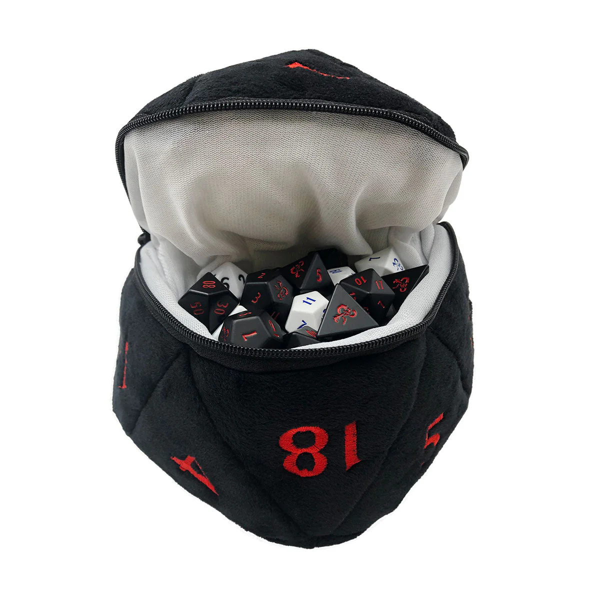 D20 Plush Dice Bag for Dungeons & Dragons
