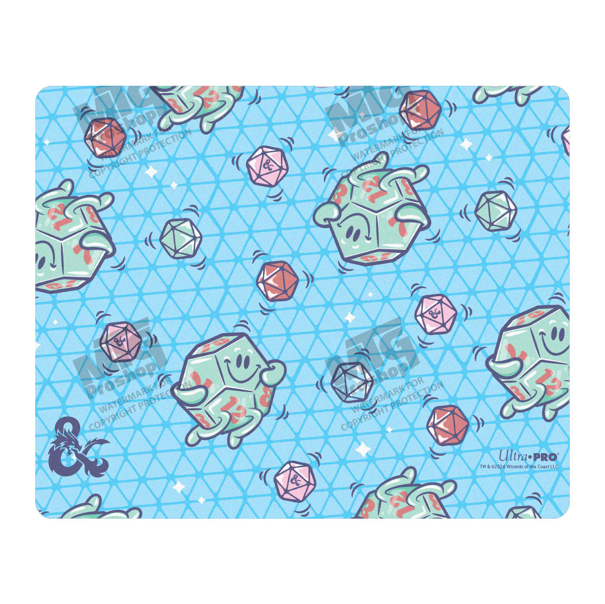 “Delightful Dice” Pattern Mousepad for Dungeons & Dragons 2024