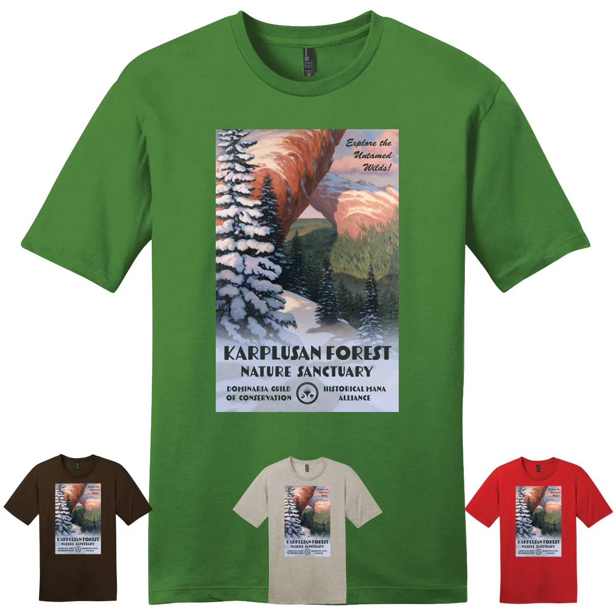 Dominaria United Karplusan Forest T-shirt for Magic: The Gathering