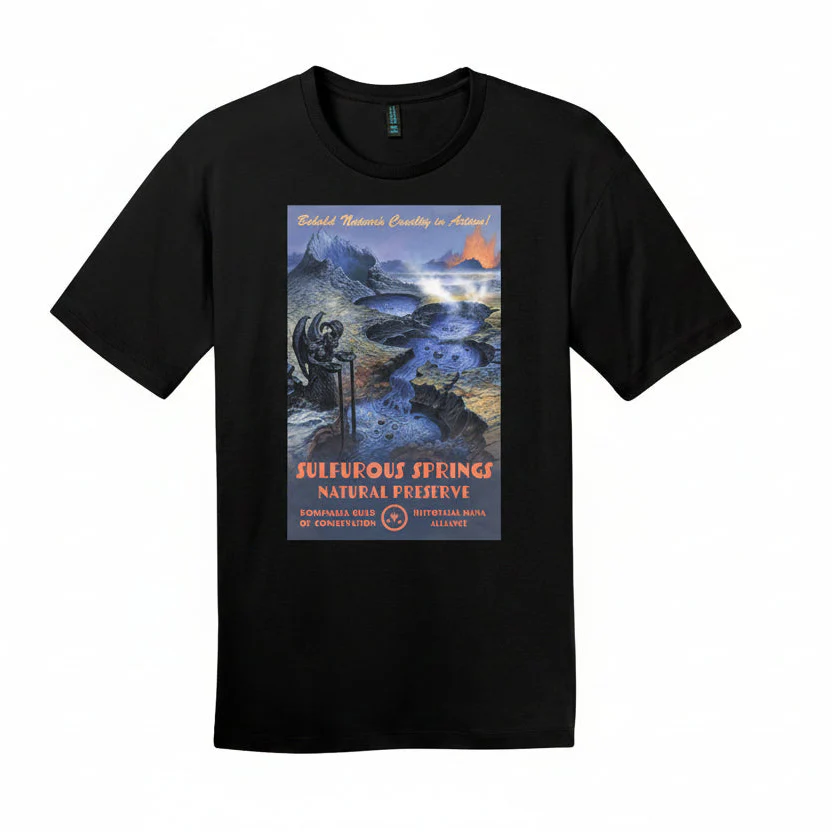 Dominaria United Sulfurous Springs T-shirt for Magic: The Gathering