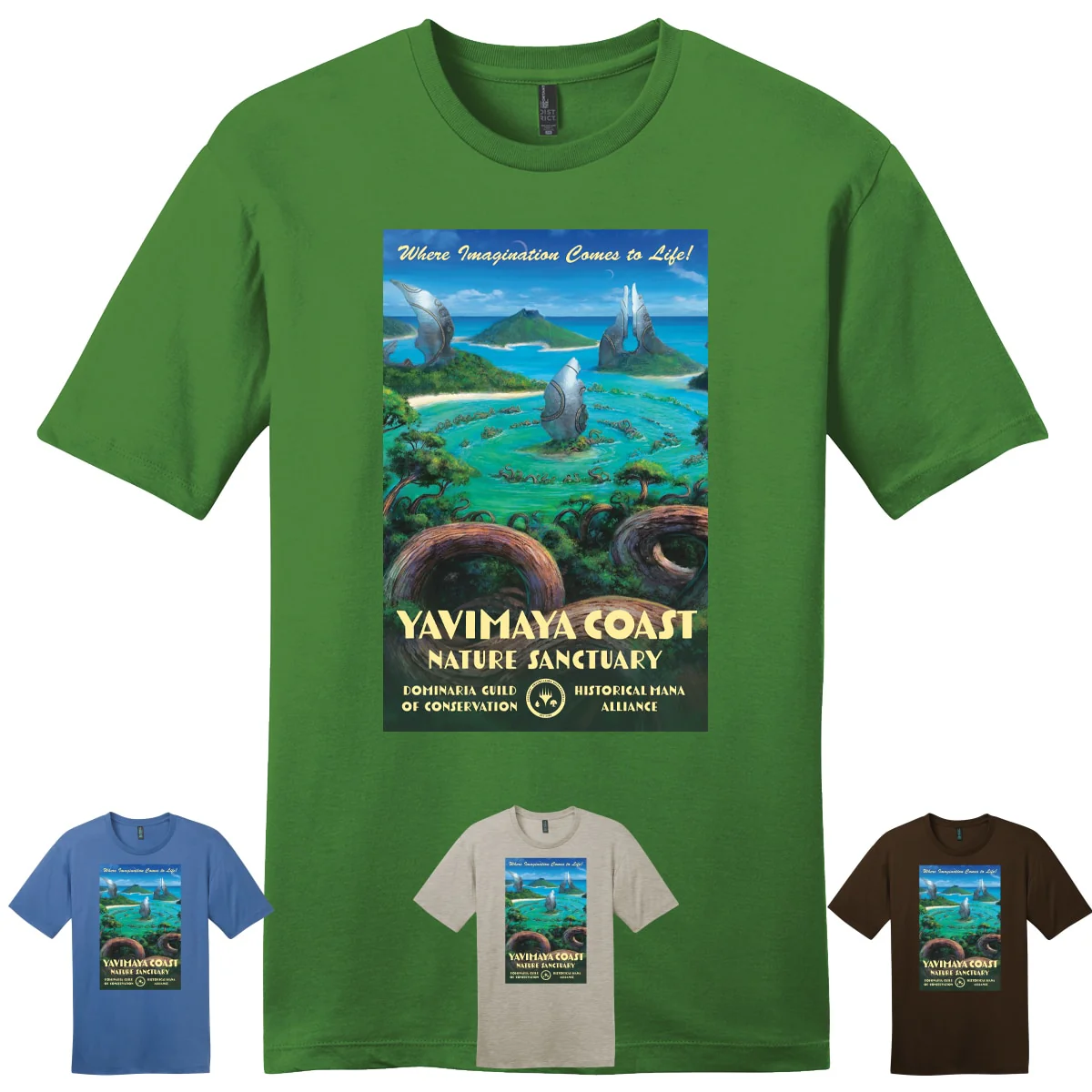 Dominaria United Yavimaya Coast T-Shirt for Magic: The Gathering