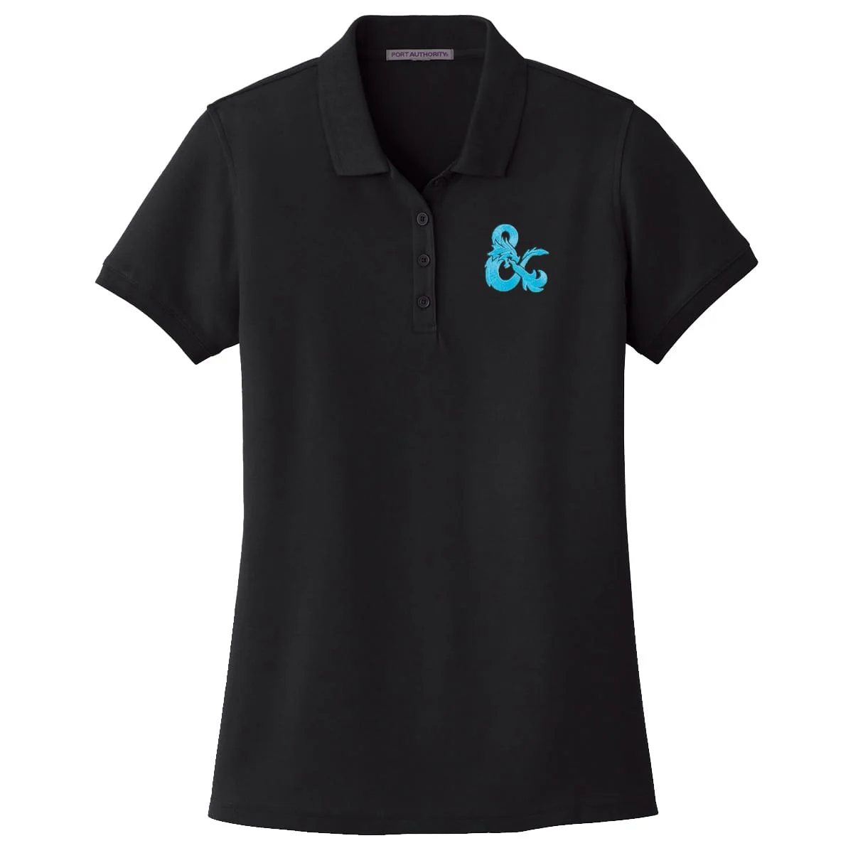 Dungeons & Dragons Evergreen Blue Logo Polo Shirt - Image 3