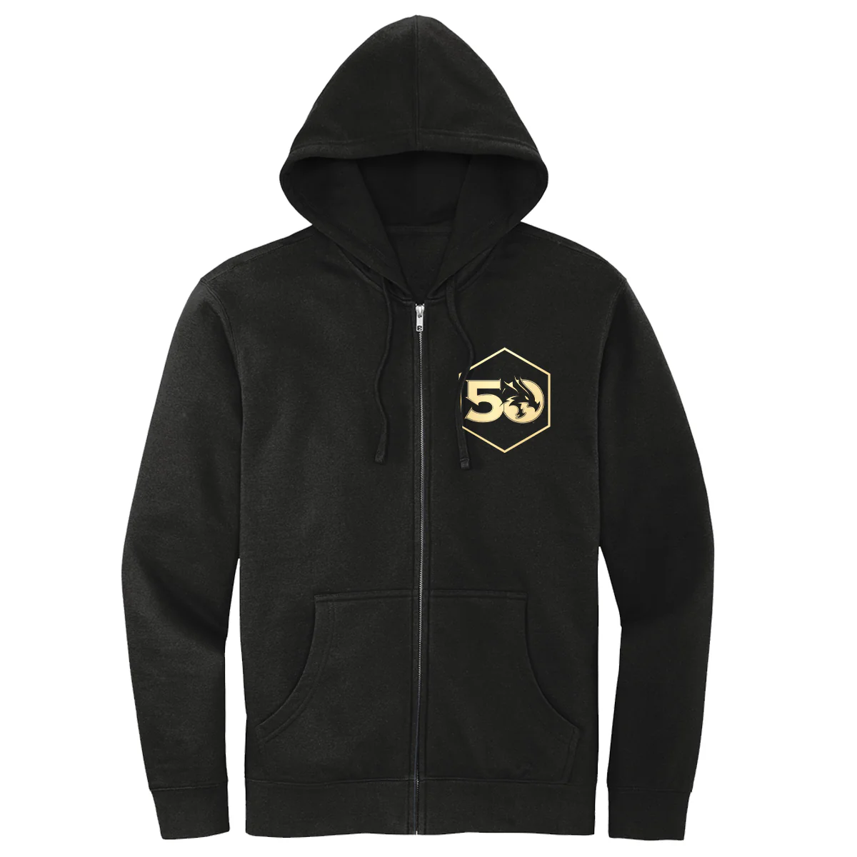 Dungeons & Dragons 50th Anniversary Dragon Foil Hoodie in Black