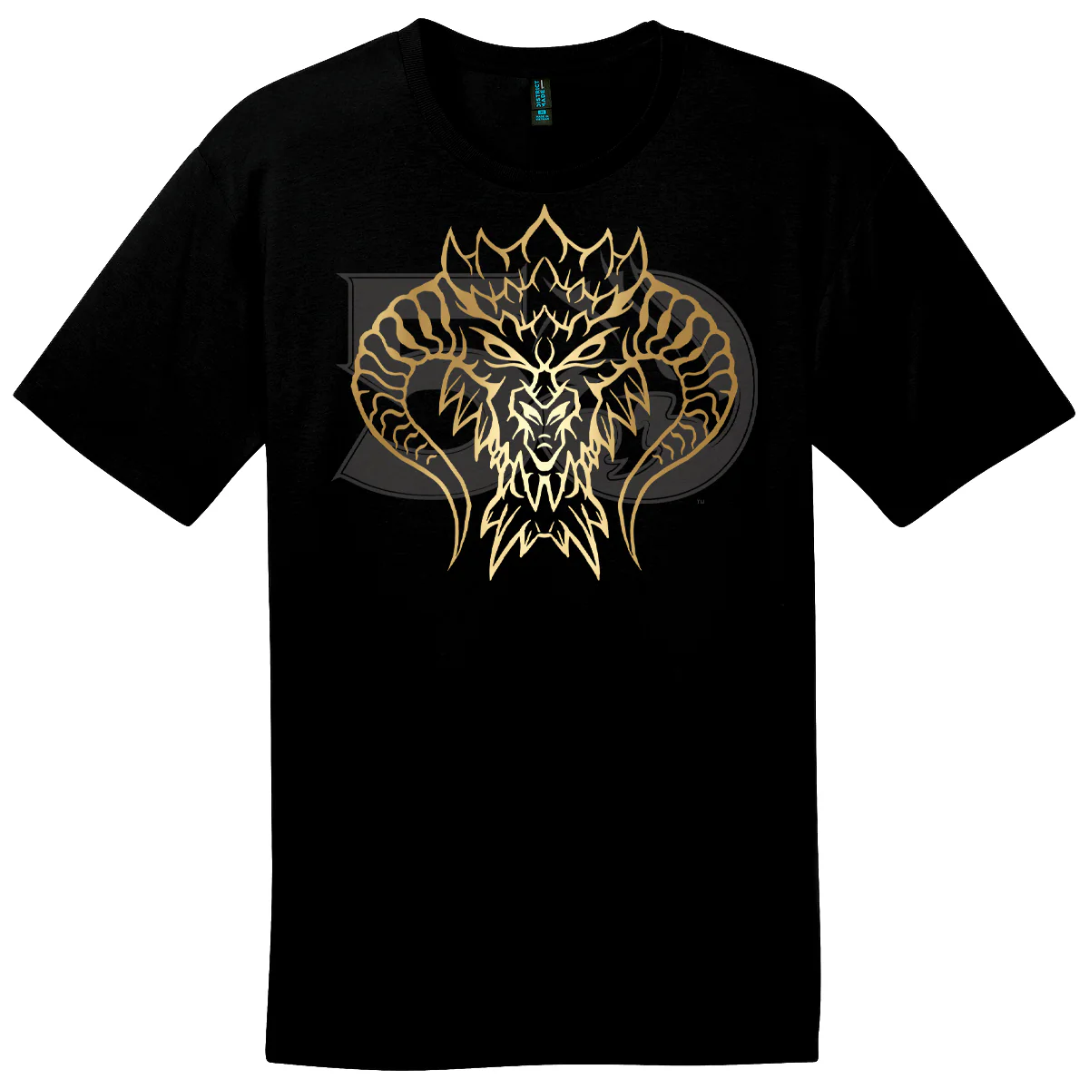 Dungeons & Dragons 50th Anniversary Dragon Foil T-Shirt in Black