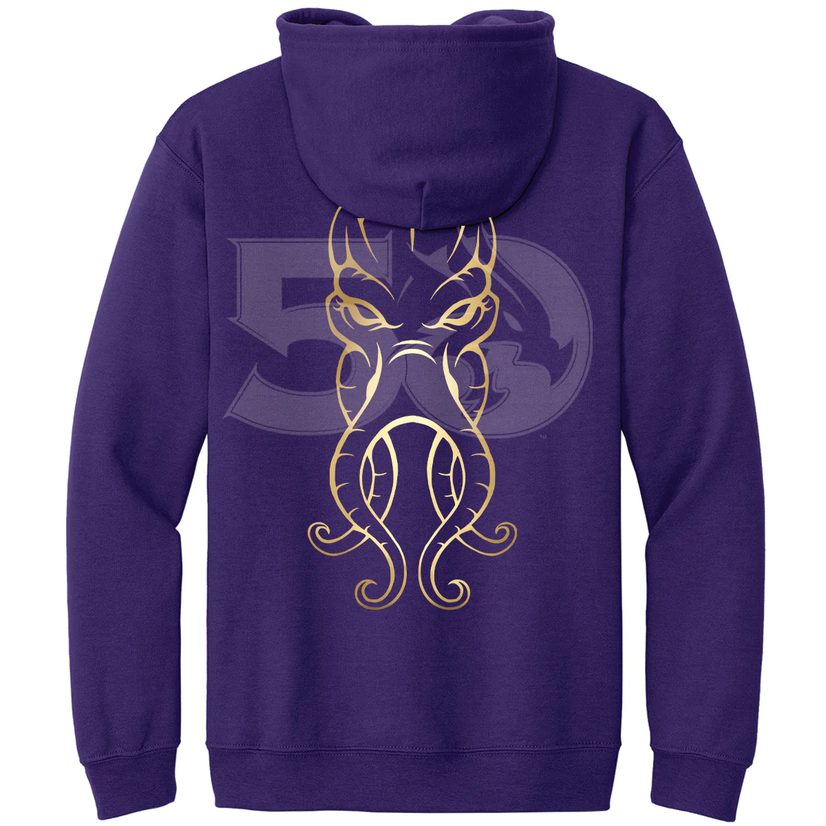 Dungeons & Dragons 50th Anniversary Mind Flayer Foil Hoodie in Purple - Image 2