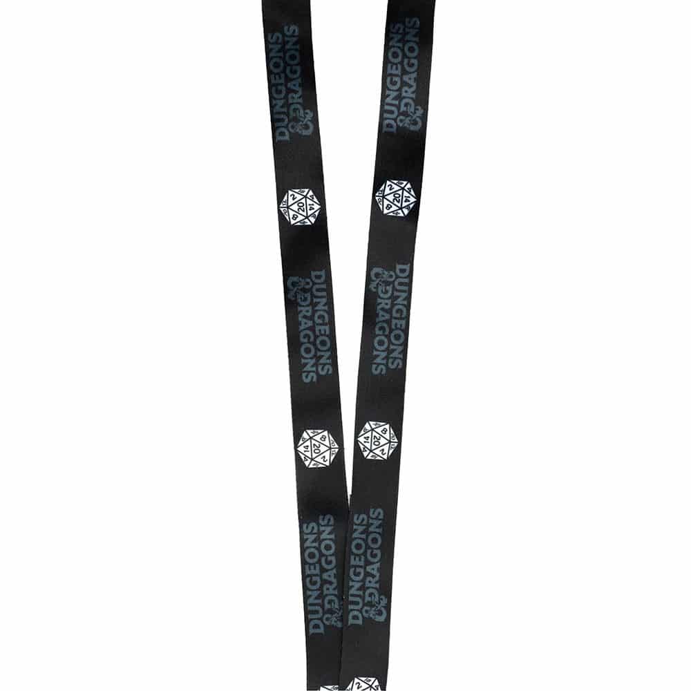 Dungeons & Dragons Black and White Lanyard - Image 3