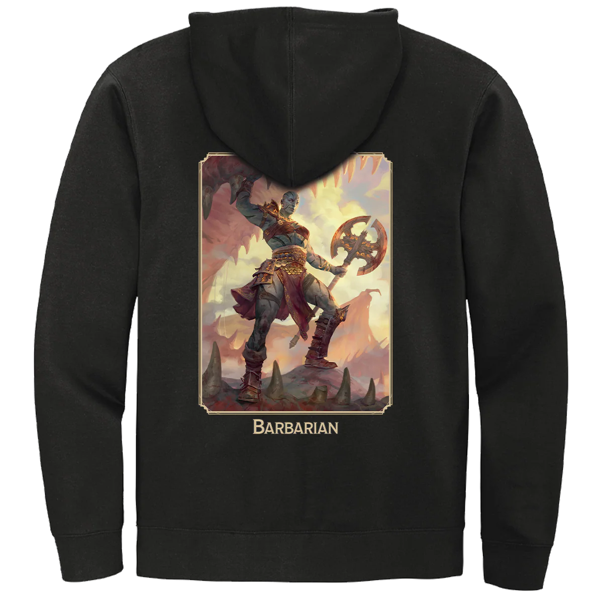 Dungeons & Dragons Class PoD - Hoodie - Barbarian - Image 2