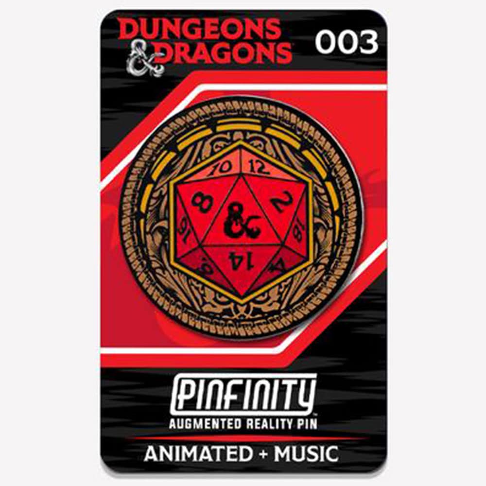 Dungeons & Dragons D20 Circle Pin 003 - Image 2