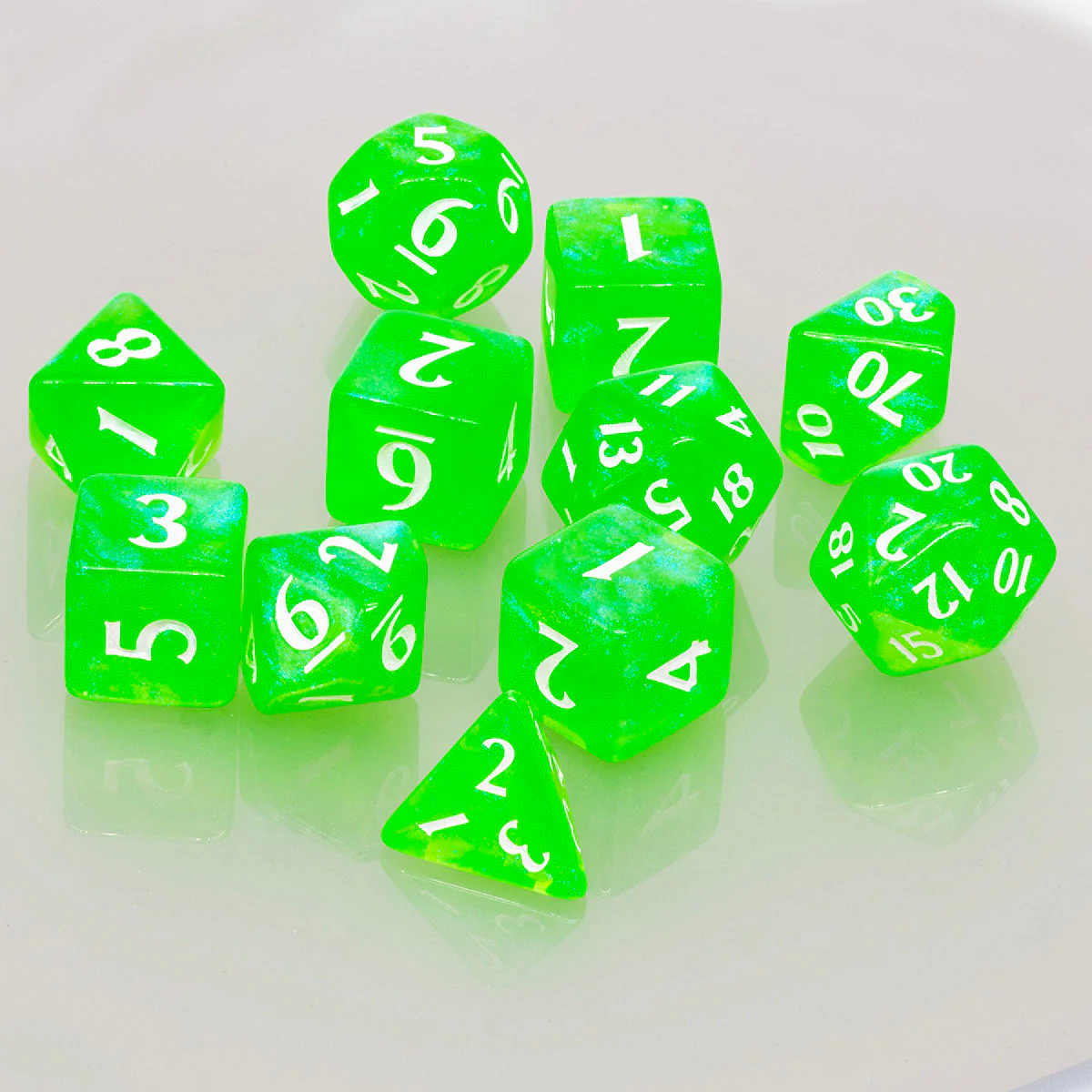 Eclipse Acrylic RPG Dice Set (11ct) - Image 2