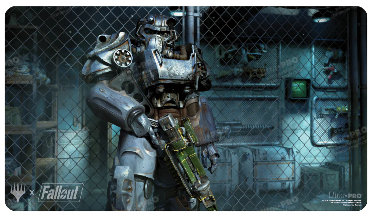 Fallout® Puresteel Paladin Standard Gaming Playmat for Magic: The Gathering
