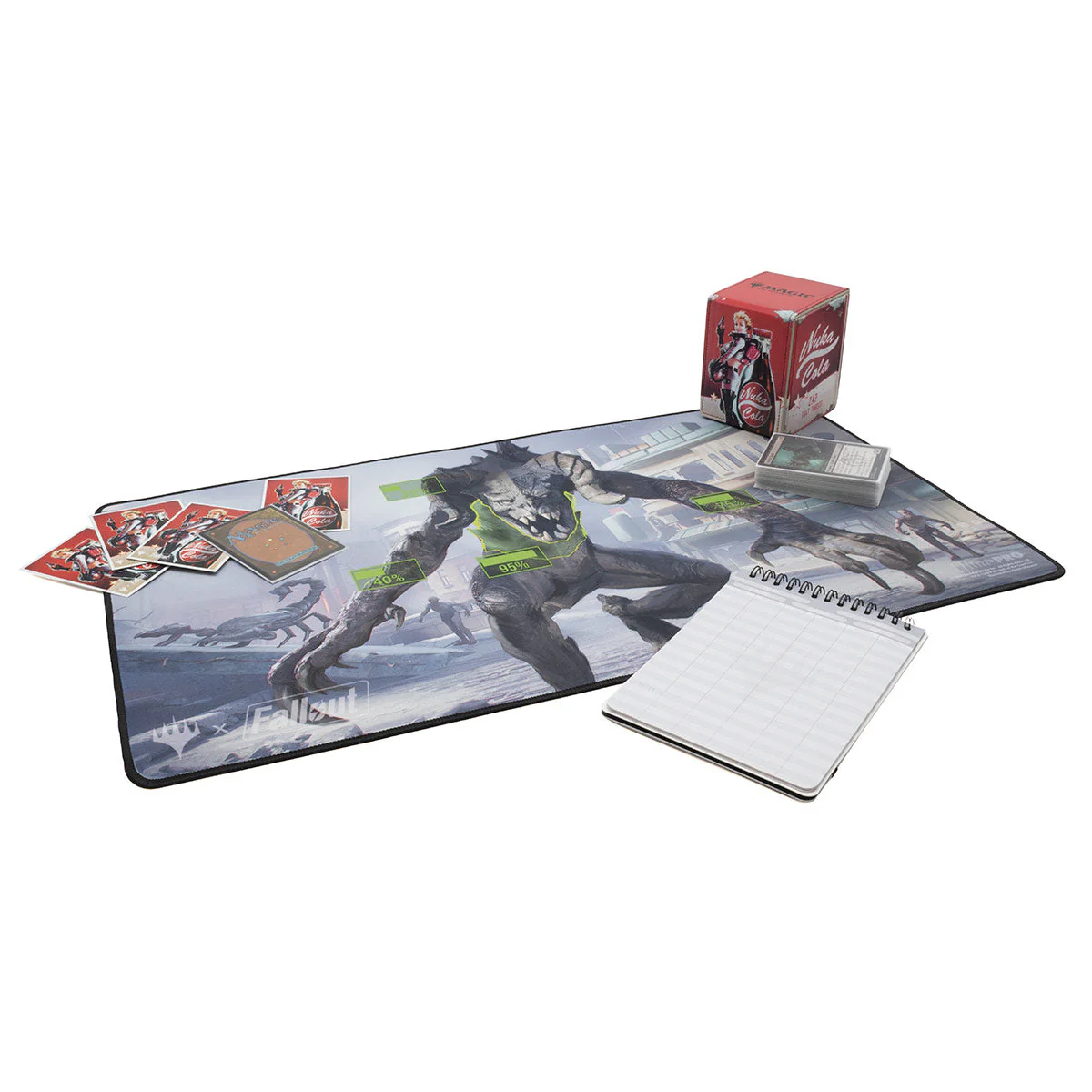 Fallout® V.A.T.S. Black Stitched Standard Gaming Playmat for Magic: The Gathering - Image 4
