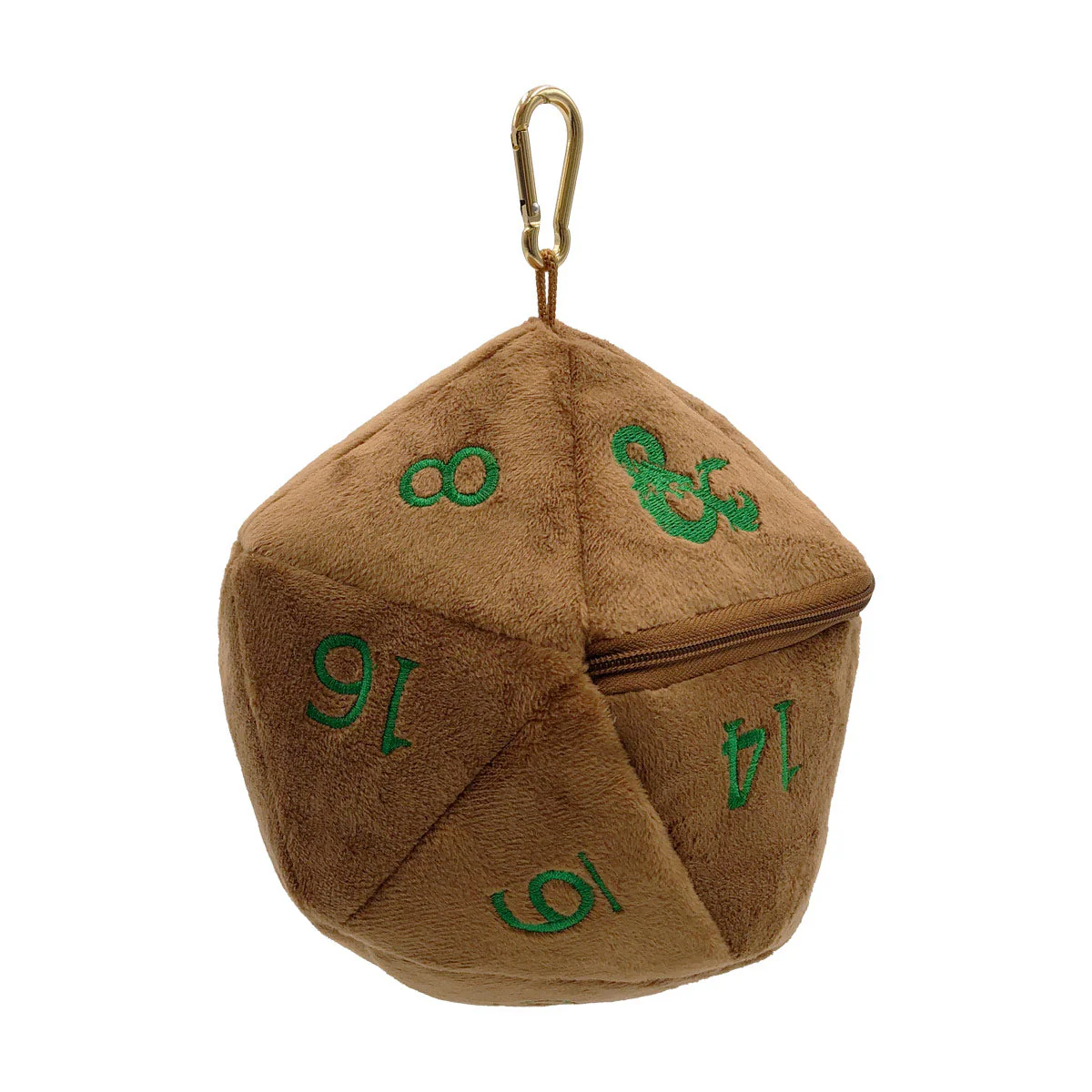 Feywild Copper and Green D20 Plush Dice Bag for Dungeons & Dragons - Image 4
