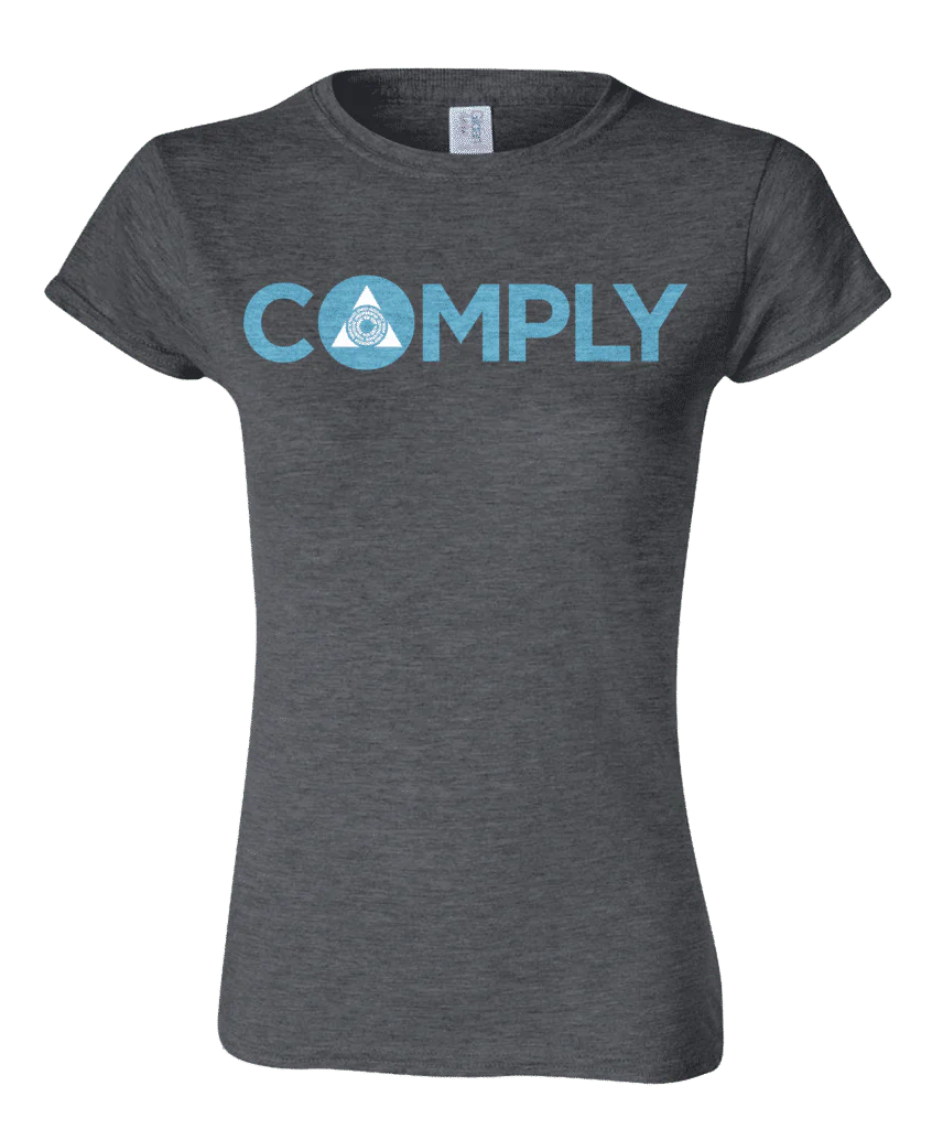 Guild Word Women's Azorius COMPLY T-shirt for Magic: The Gathering