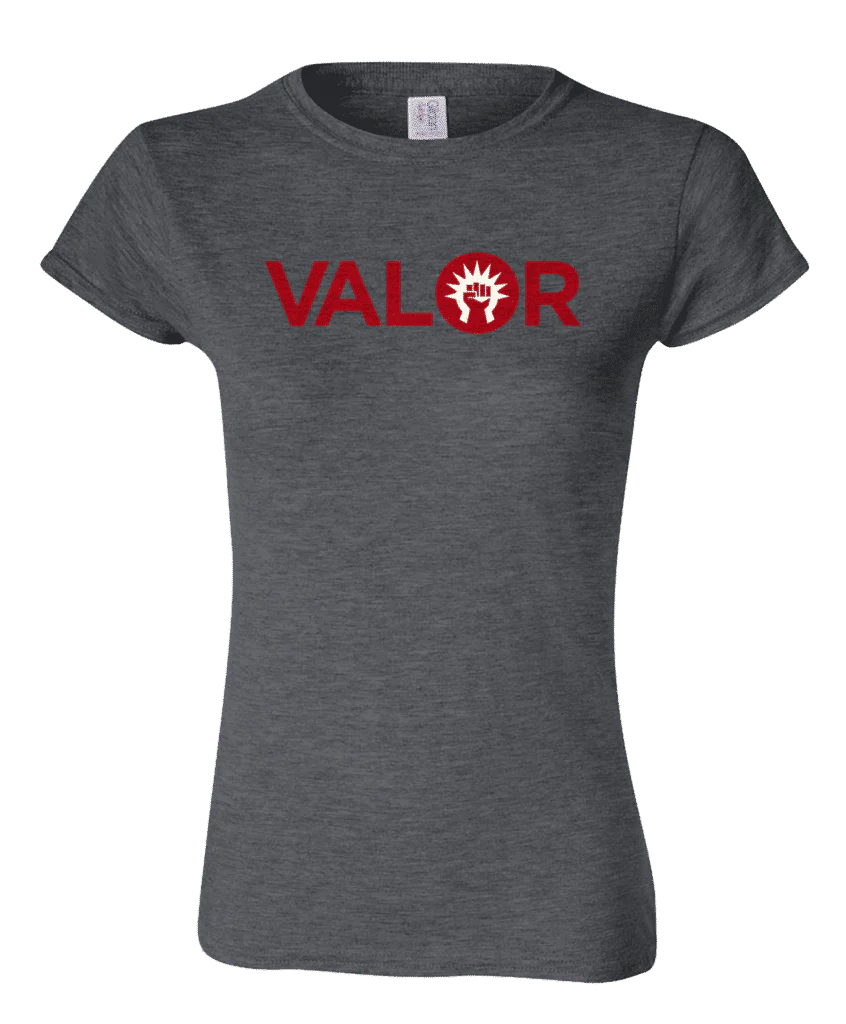 Guild Word Women's Boros VALOR T-Shirt for Magic: The Gathering