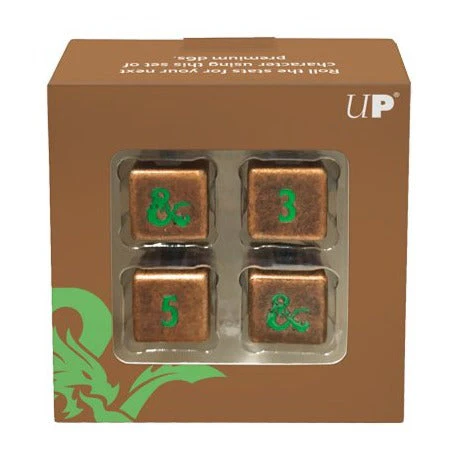 Heavy Metal Feywild Copper and Green D6 Dice Set (4ct) for Dungeons & Dragons - Image 2