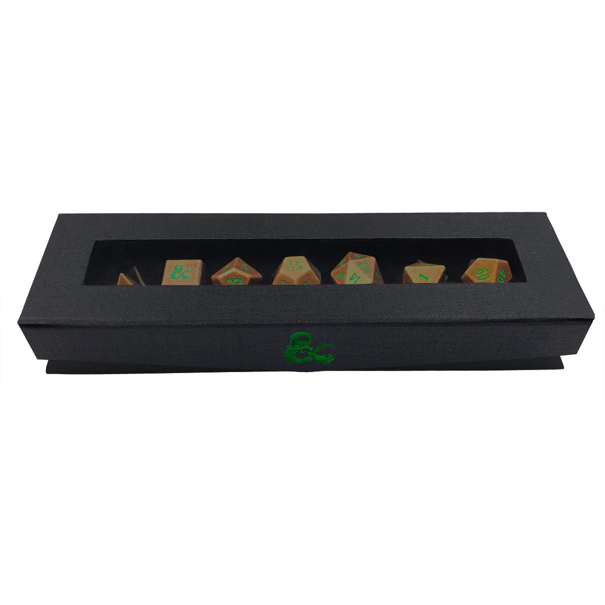 Heavy Metal Feywild Copper and Green RPG Dice Set (7ct) for Dungeons & Dragons - Image 3