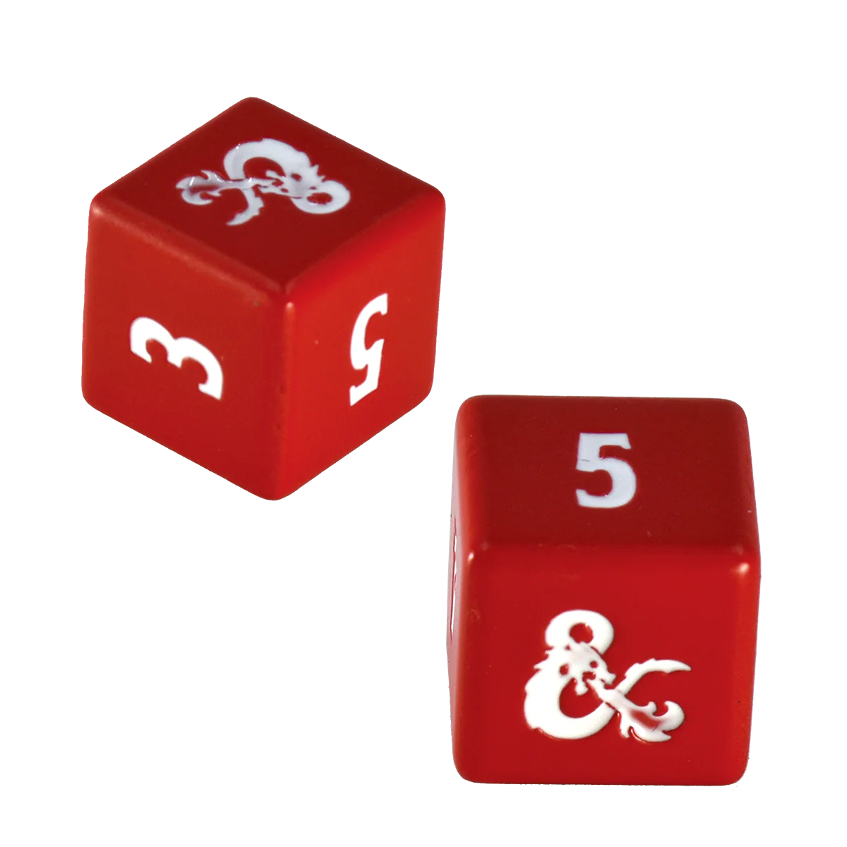 Heavy Metal Red and White D6 Dice Set (4ct) for Dungeons & Dragons